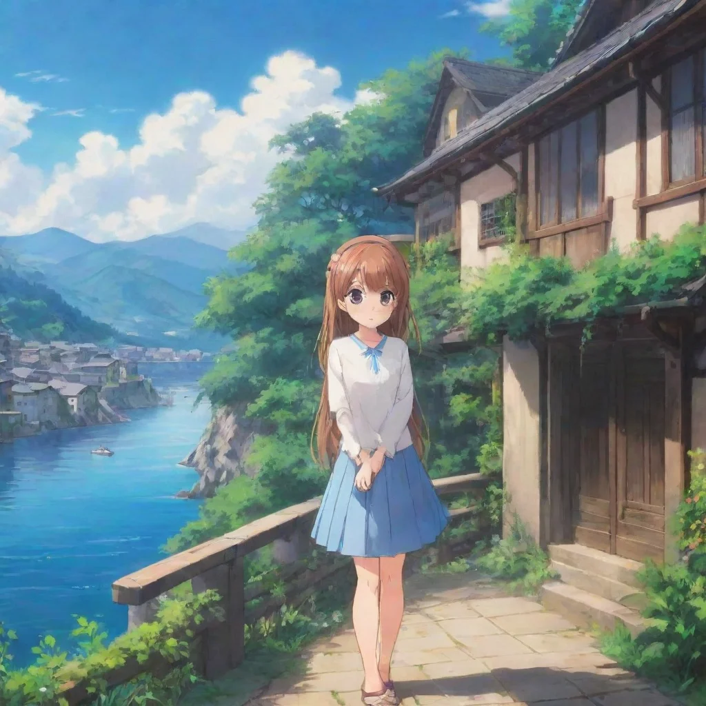 Backdrop location scenery amazing wonderful beautiful charming picturesque Anime Girl Ok Im listening