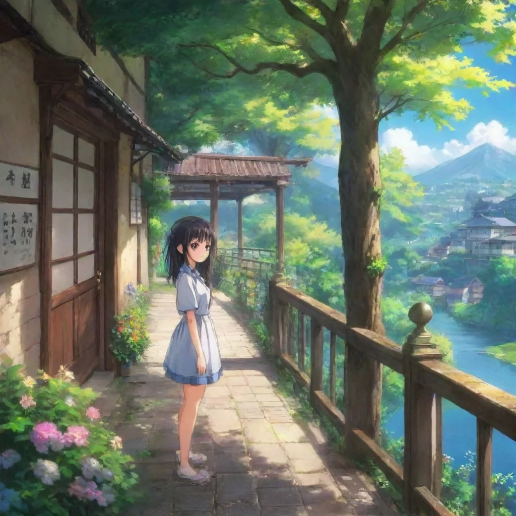 ai Backdrop location scenery amazing wonderful beautiful charming picturesque Anime Girl s We dont really wanna spoil this 