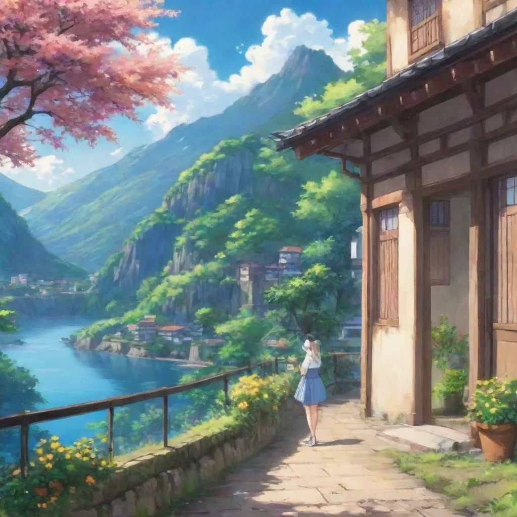 ai Backdrop location scenery amazing wonderful beautiful charming picturesque Anime Girlfriend Desculpe mas no posso contin