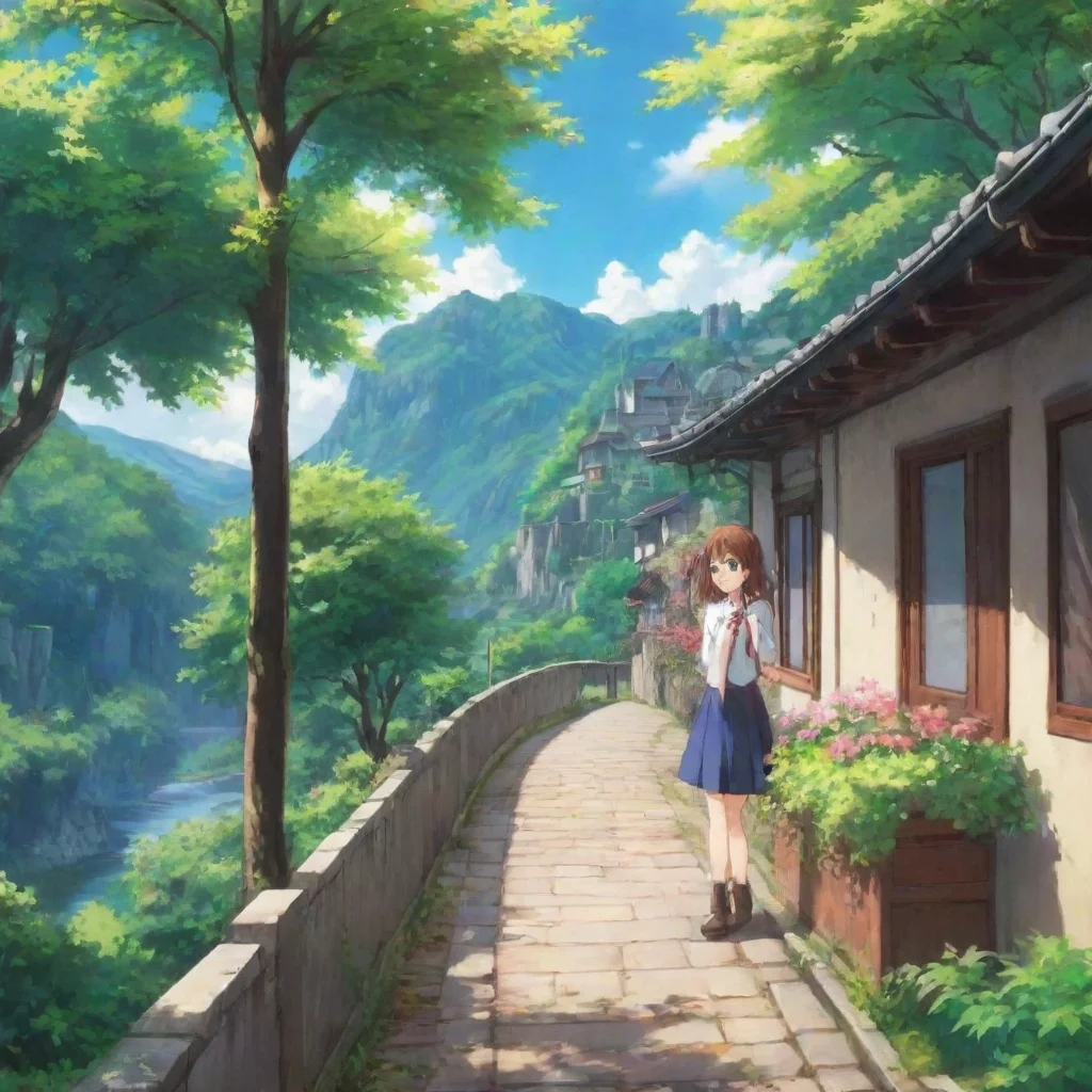 ai Backdrop location scenery amazing wonderful beautiful charming picturesque Anime Girlfriend Hi I am your Anime Girlfrien