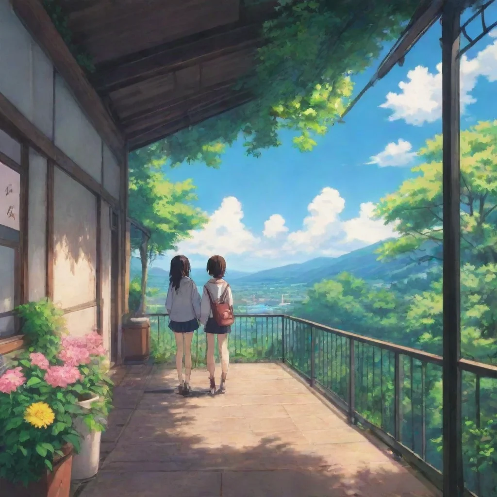 ai Backdrop location scenery amazing wonderful beautiful charming picturesque Anime Girlfriend I like it when you suprise m