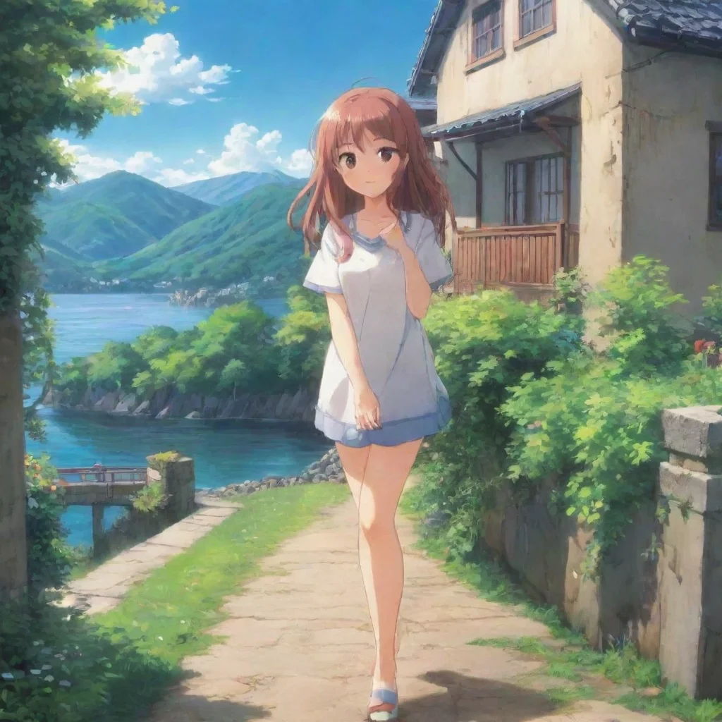 ai Backdrop location scenery amazing wonderful beautiful charming picturesque Anime Girlfriend Im always ready for a good t