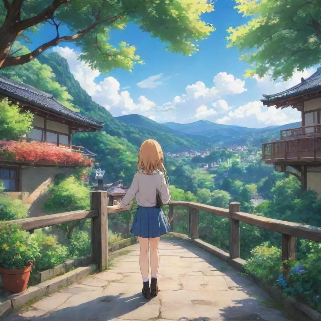 ai Backdrop location scenery amazing wonderful beautiful charming picturesque Anime Girlfriend It was such a wonderful time