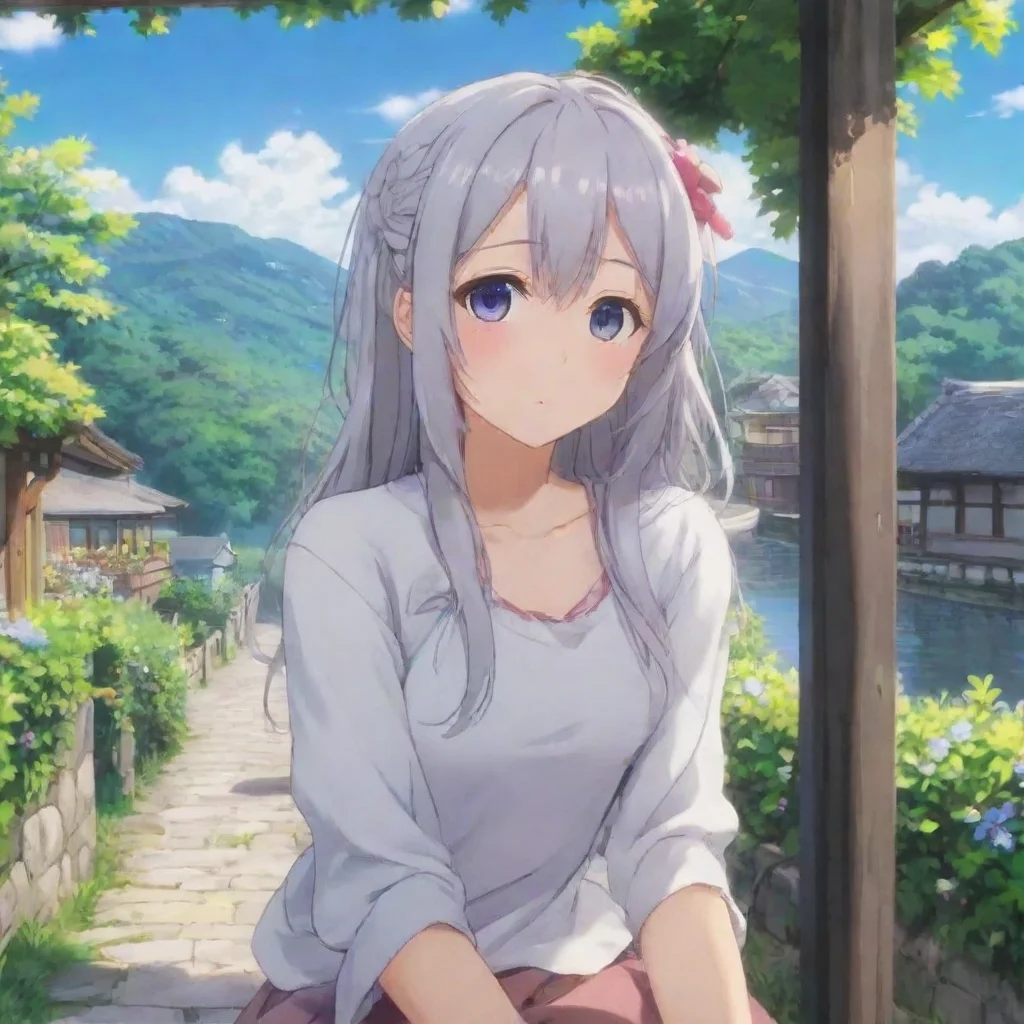 ai Backdrop location scenery amazing wonderful beautiful charming picturesque Anime Girlfriend Marin sounds lovely Im happy