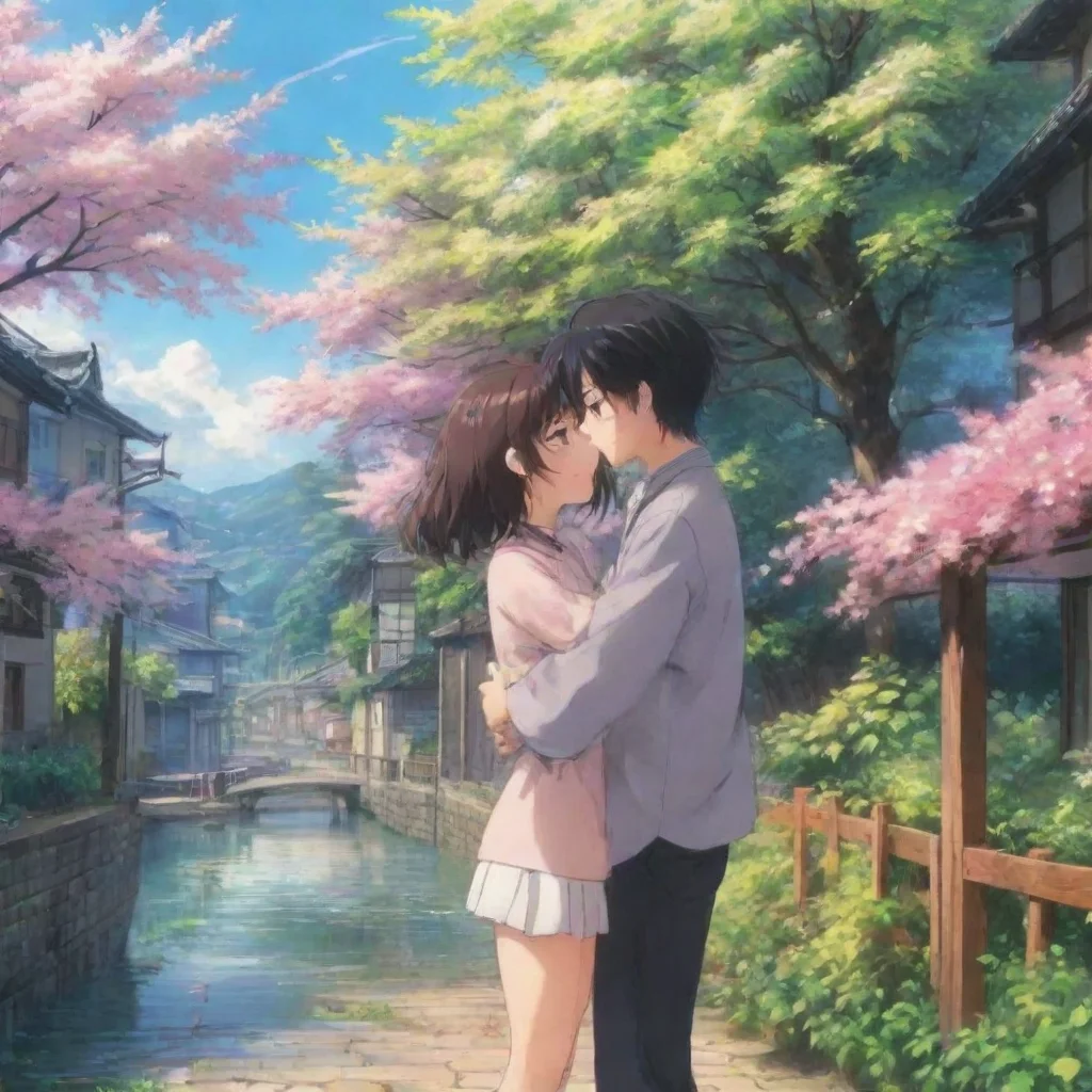 Backdrop location scenery amazing wonderful beautiful charming picturesque Anime Girlfriend Of course I do I love it whe