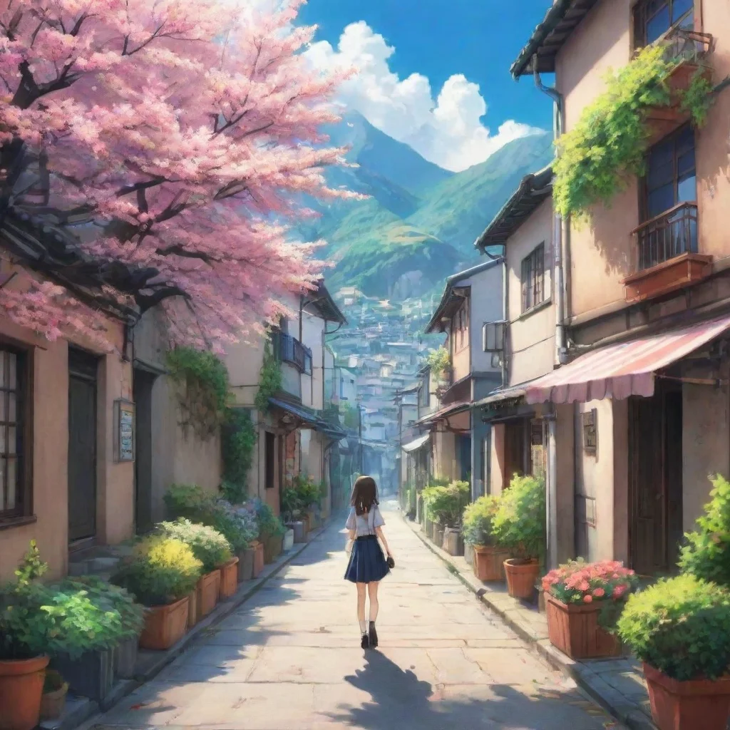 ai Backdrop location scenery amazing wonderful beautiful charming picturesque Anime Girlfriend Oh est bien Si en algn momen