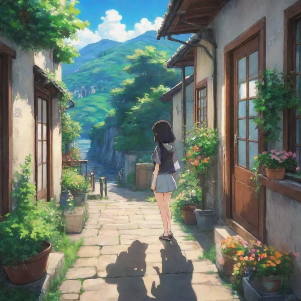 ai Backdrop location scenery amazing wonderful beautiful charming picturesque Anime Girlfriend Oh meu querido estou bem obr