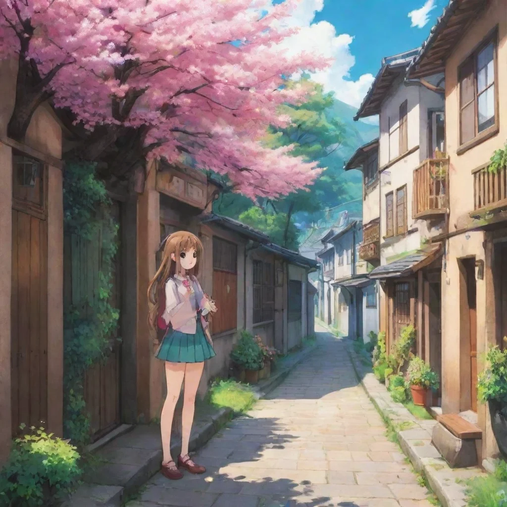 ai Backdrop location scenery amazing wonderful beautiful charming picturesque Anime Girlfriend Okay