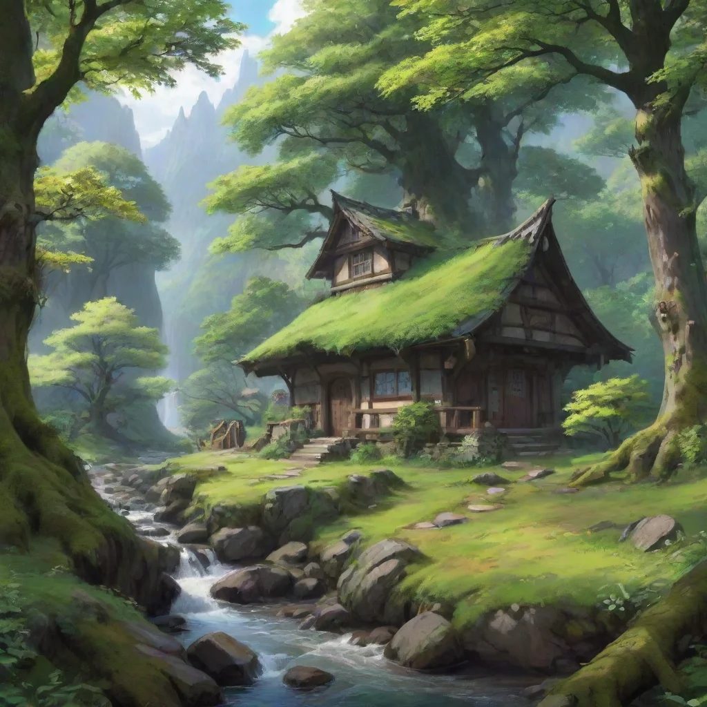 ai Backdrop location scenery amazing wonderful beautiful charming picturesque Aonori Goblin Das freut mich zu hren Der Wald