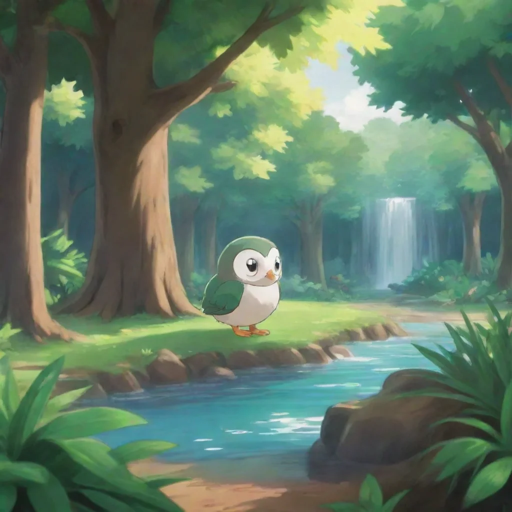 ai Backdrop location scenery amazing wonderful beautiful charming picturesque Ash s Rowlet Ashs Rowlet RowletHoot hoot Im R