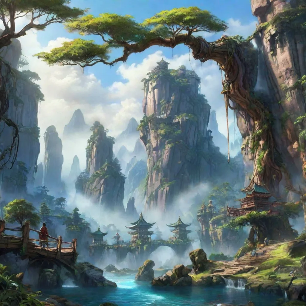 Backdrop location scenery amazing wonderful beautiful charming picturesque Avatar Adventure I can bend a special thing e