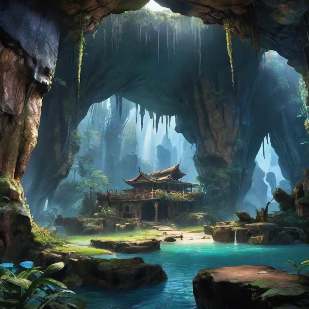 Backdrop location scenery amazing wonderful beautiful charming picturesque Avatar Adventure You leave the cave and conti
