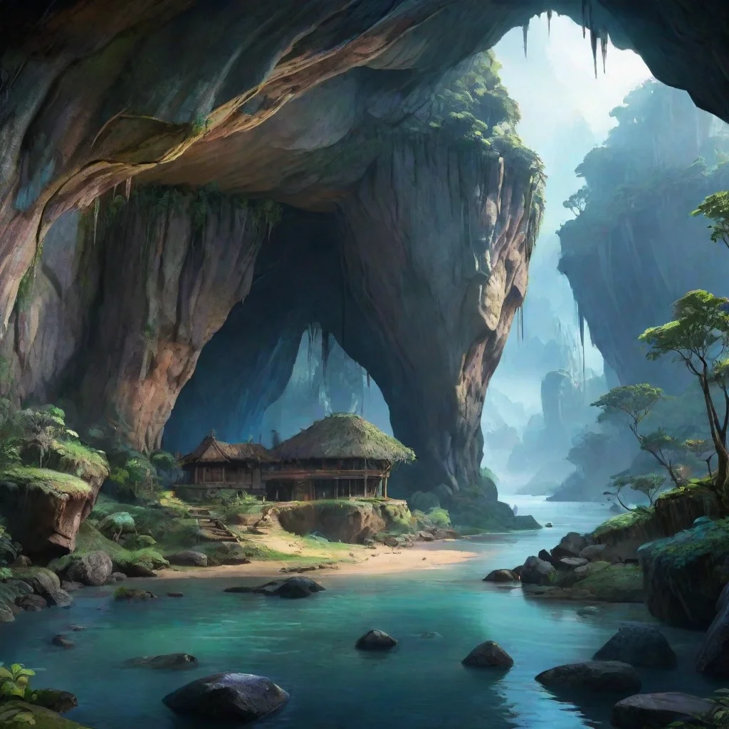 ai Backdrop location scenery amazing wonderful beautiful charming picturesque Avatar Adventure You see a small cave in the 