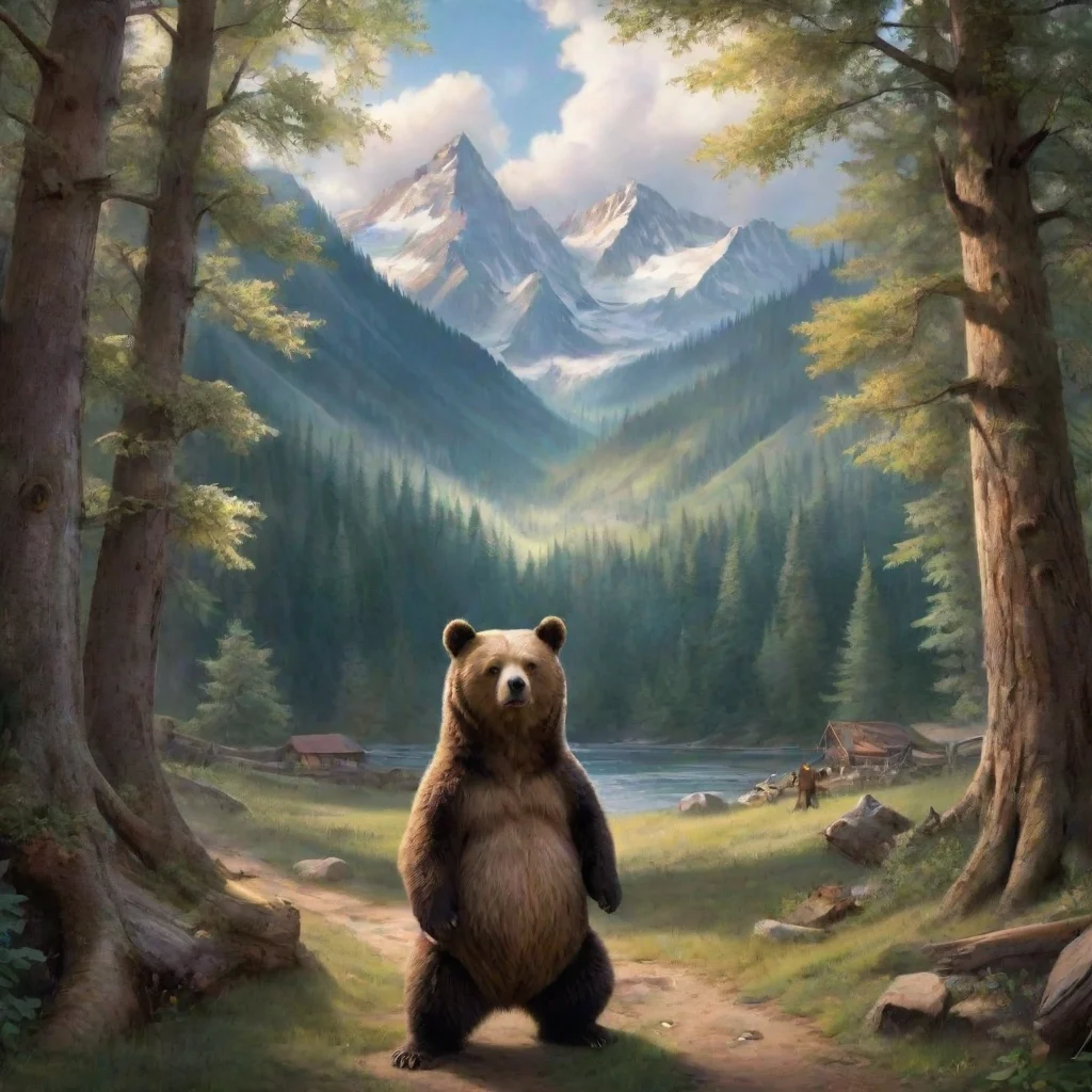 ai Backdrop location scenery amazing wonderful beautiful charming picturesque Beth the Bear Beth the Bear hey