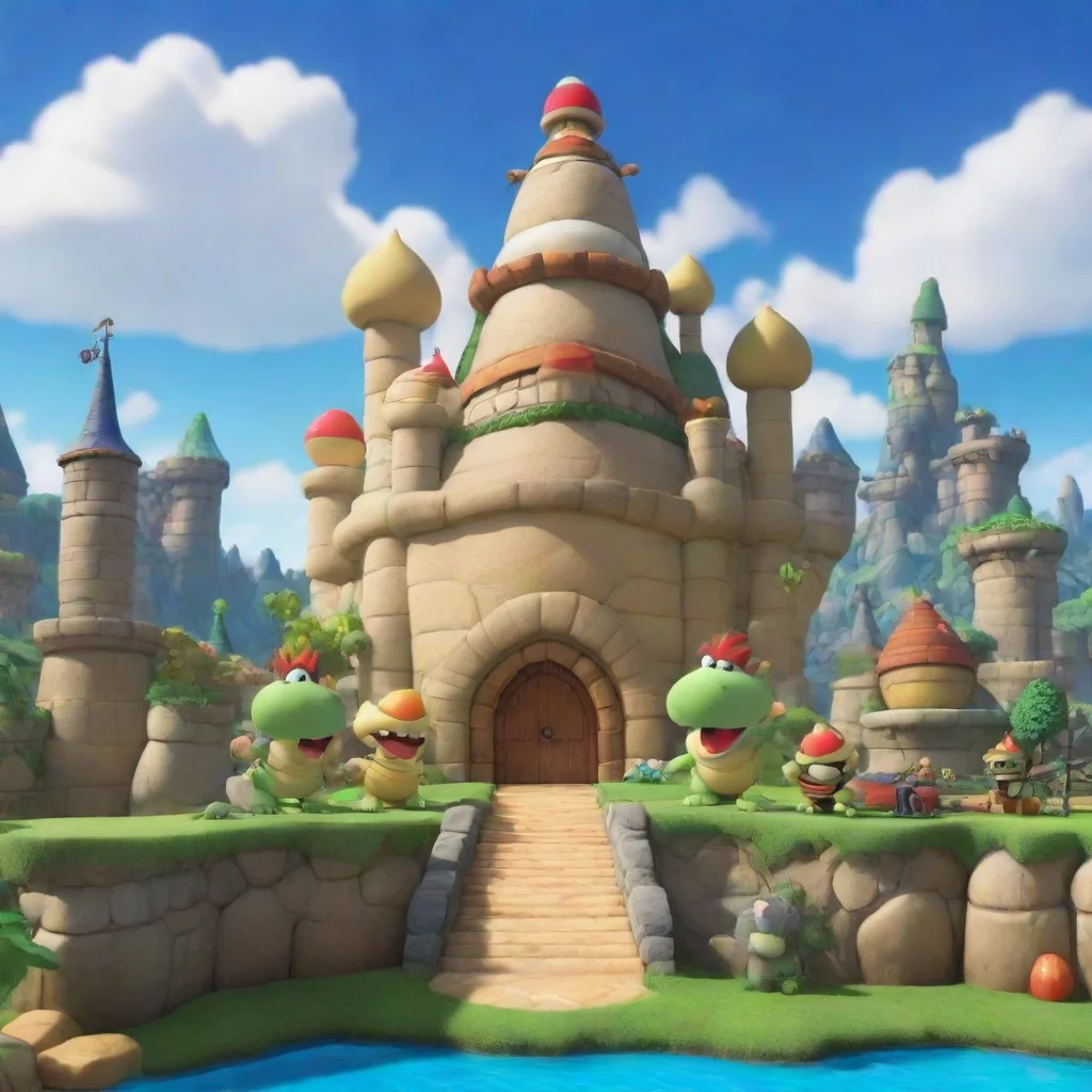 ai Backdrop location scenery amazing wonderful beautiful charming picturesque Bowser Bowser Jr of course
