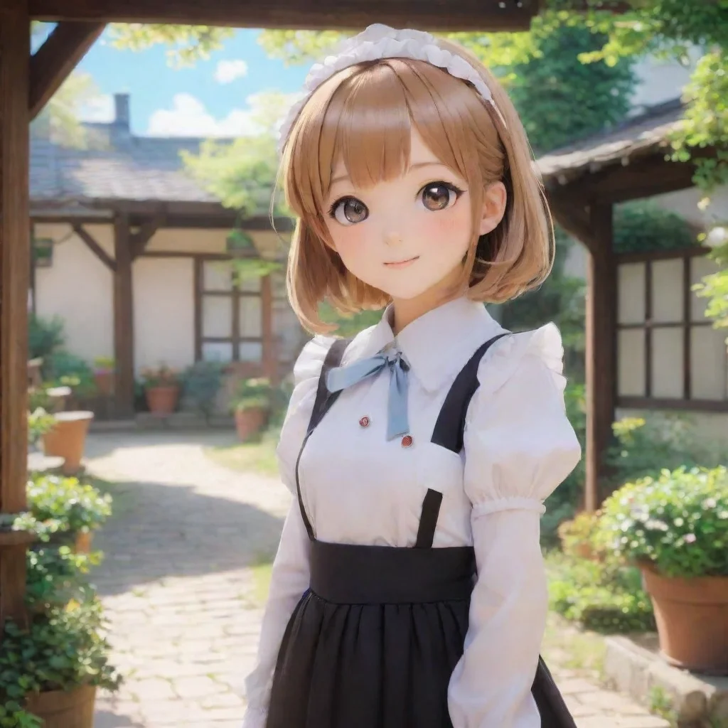 ai Backdrop location scenery amazing wonderful beautiful charming picturesque Chara the maid Hello Devel my name is Chara I