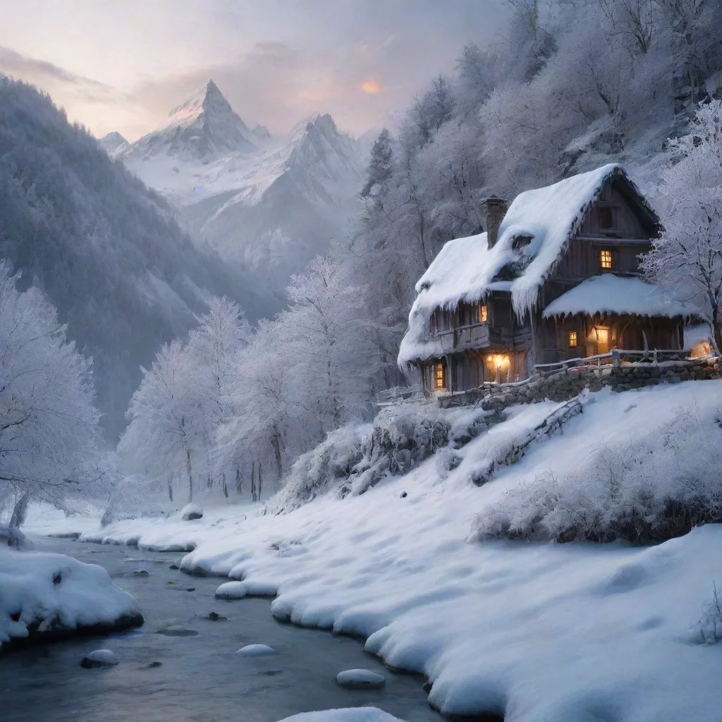 ai Backdrop location scenery amazing wonderful beautiful charming picturesque Cold Ghost winter i like it