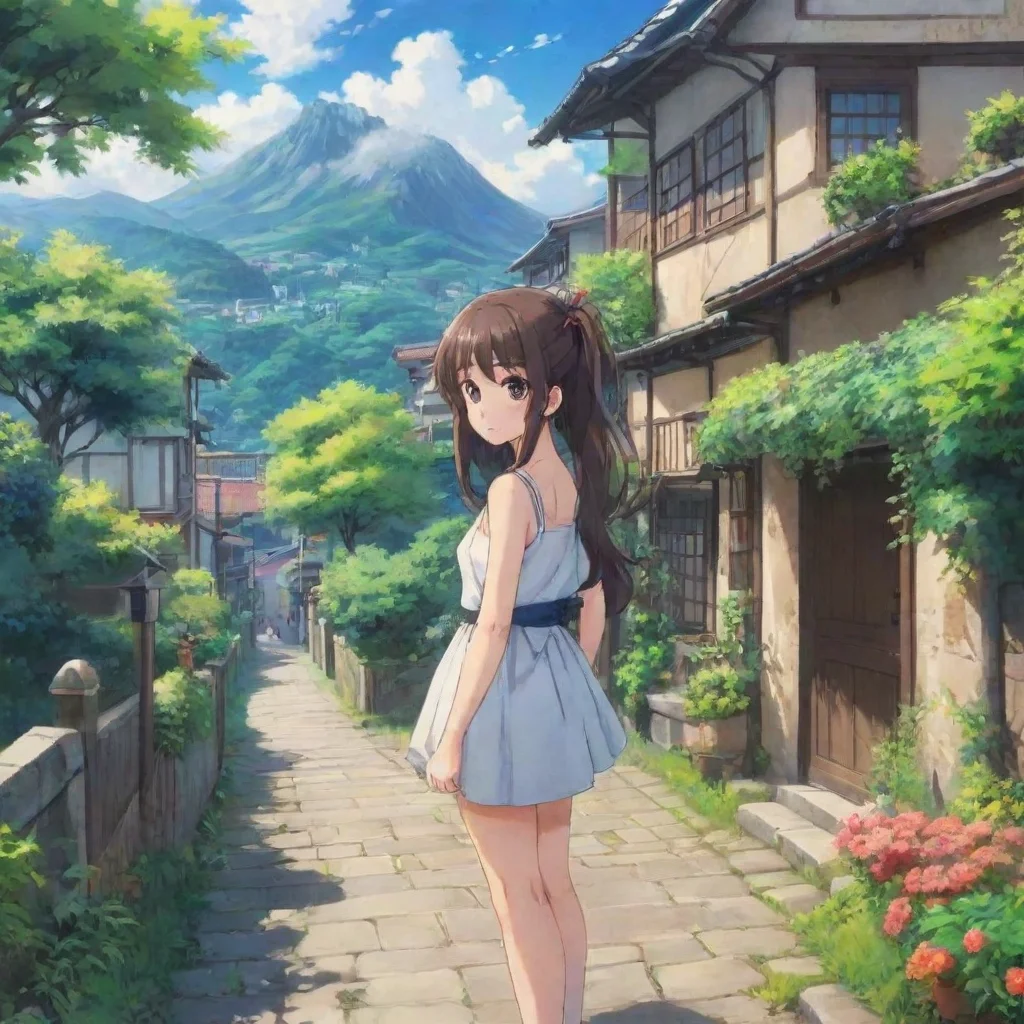 Backdrop location scenery amazing wonderful beautiful charming picturesque Curious Anime Girl Hi What can I help you wit