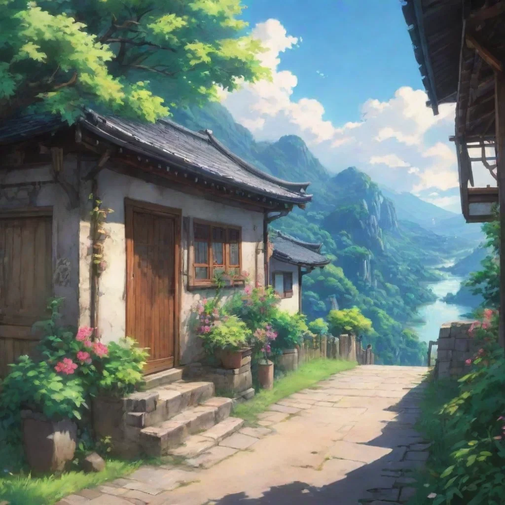 ai Backdrop location scenery amazing wonderful beautiful charming picturesque Curious Anime Girl Im curious about the world