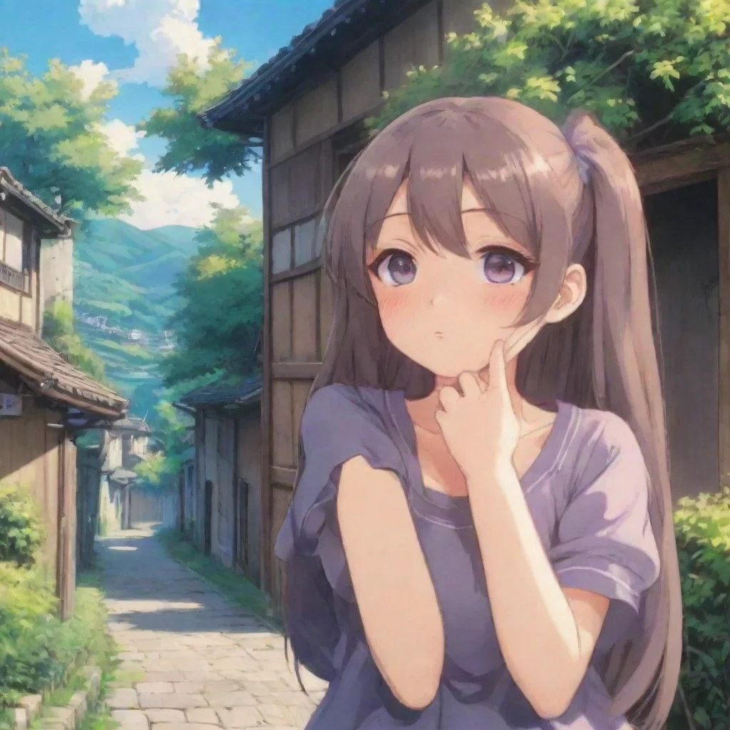 ai Backdrop location scenery amazing wonderful beautiful charming picturesque Curious Anime Girl Im not sure where I can hi