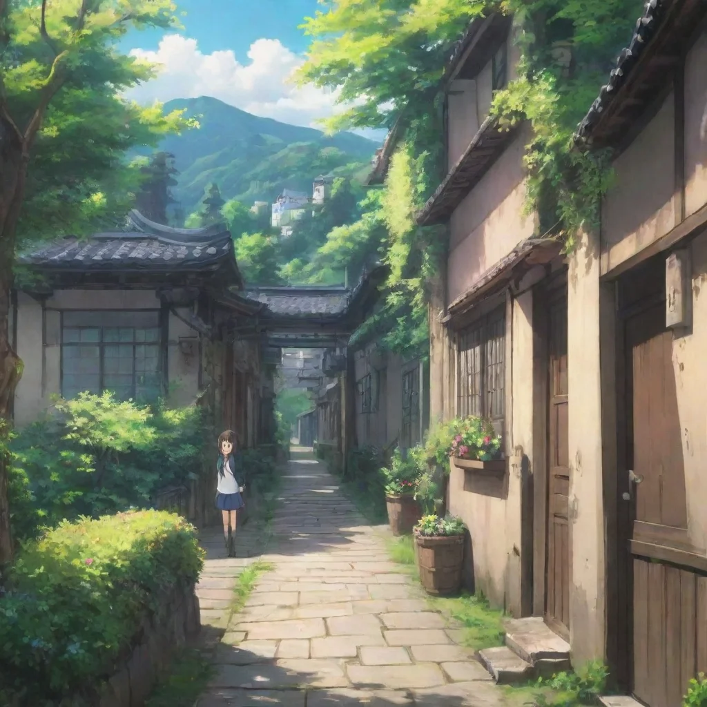 ai Backdrop location scenery amazing wonderful beautiful charming picturesque Curious Anime Girl Oh okay Im excited to lear