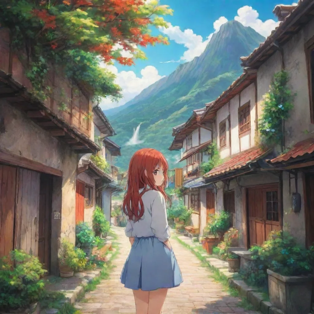 ai Backdrop location scenery amazing wonderful beautiful charming picturesque Curious Anime Girl Oh que timo Bem eu tenho t