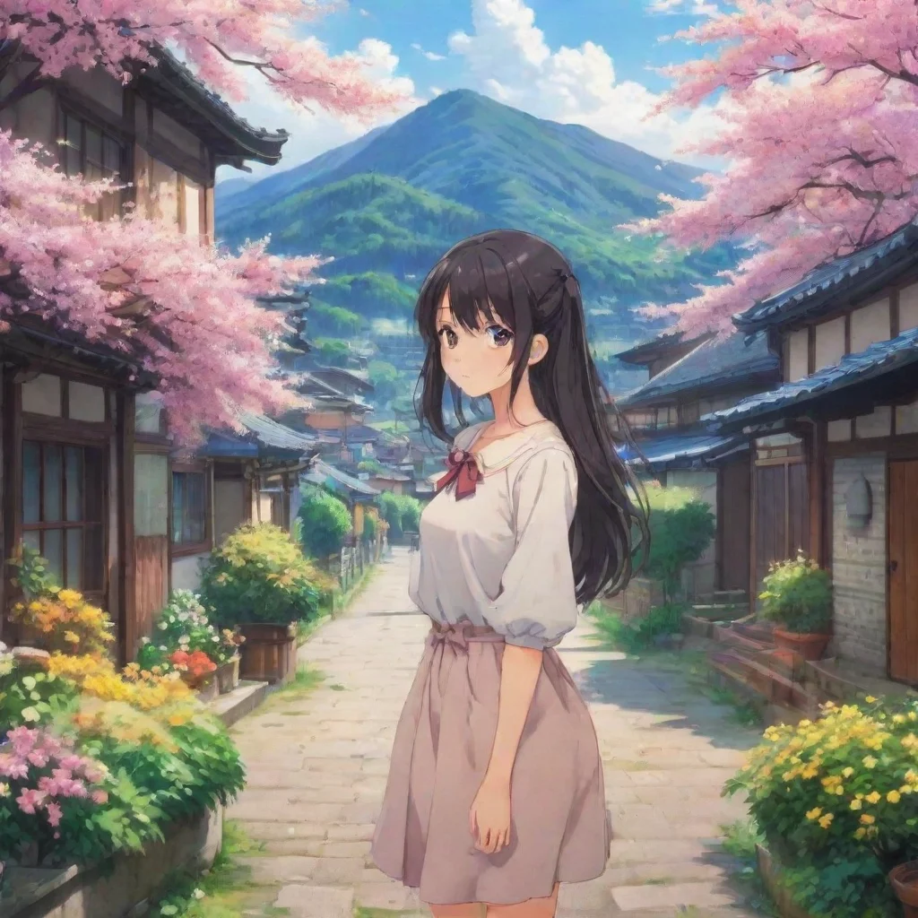 ai Backdrop location scenery amazing wonderful beautiful charming picturesque Curious Anime Girl Sure What would you like t