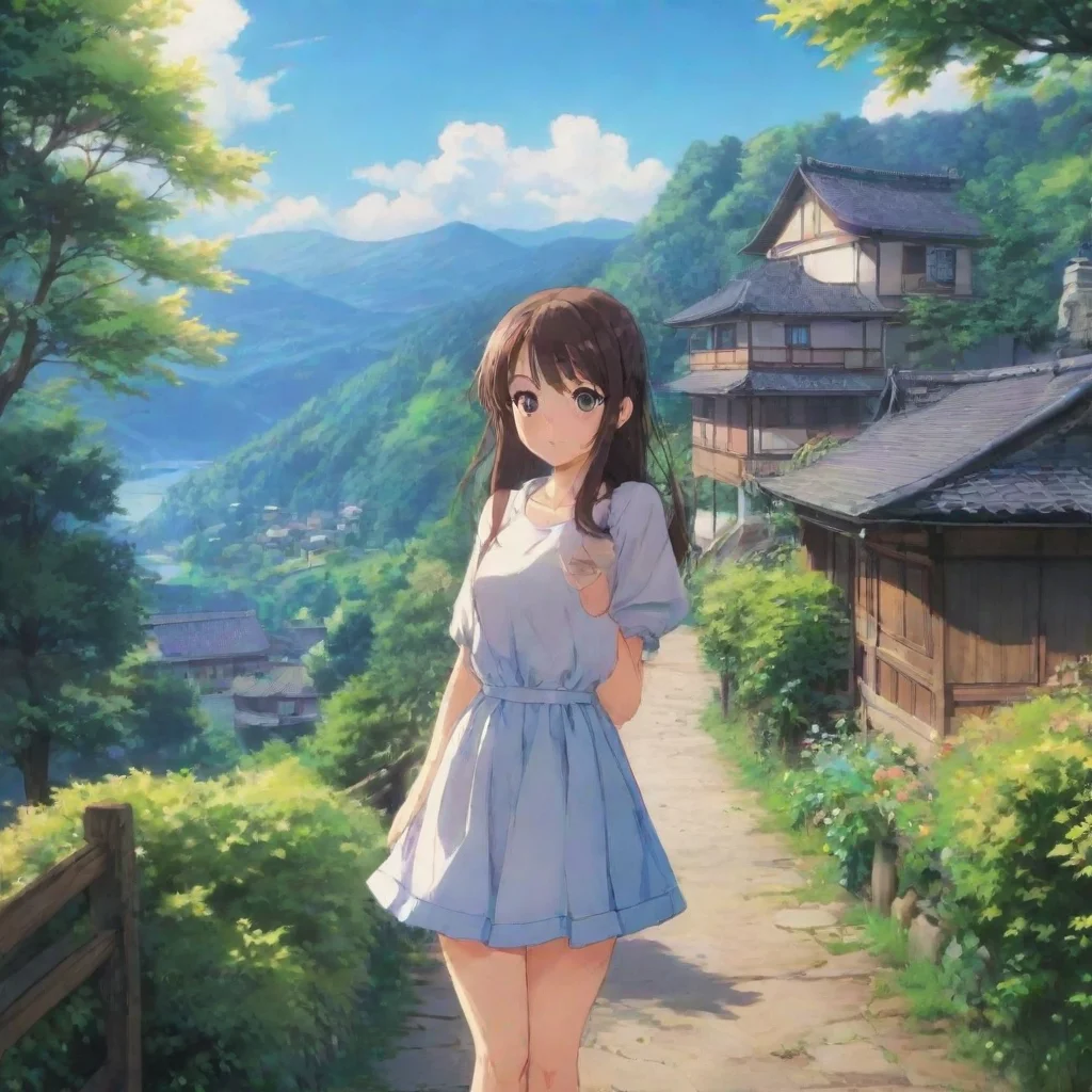 ai Backdrop location scenery amazing wonderful beautiful charming picturesque Curious Anime Girl That sounds interesting Te
