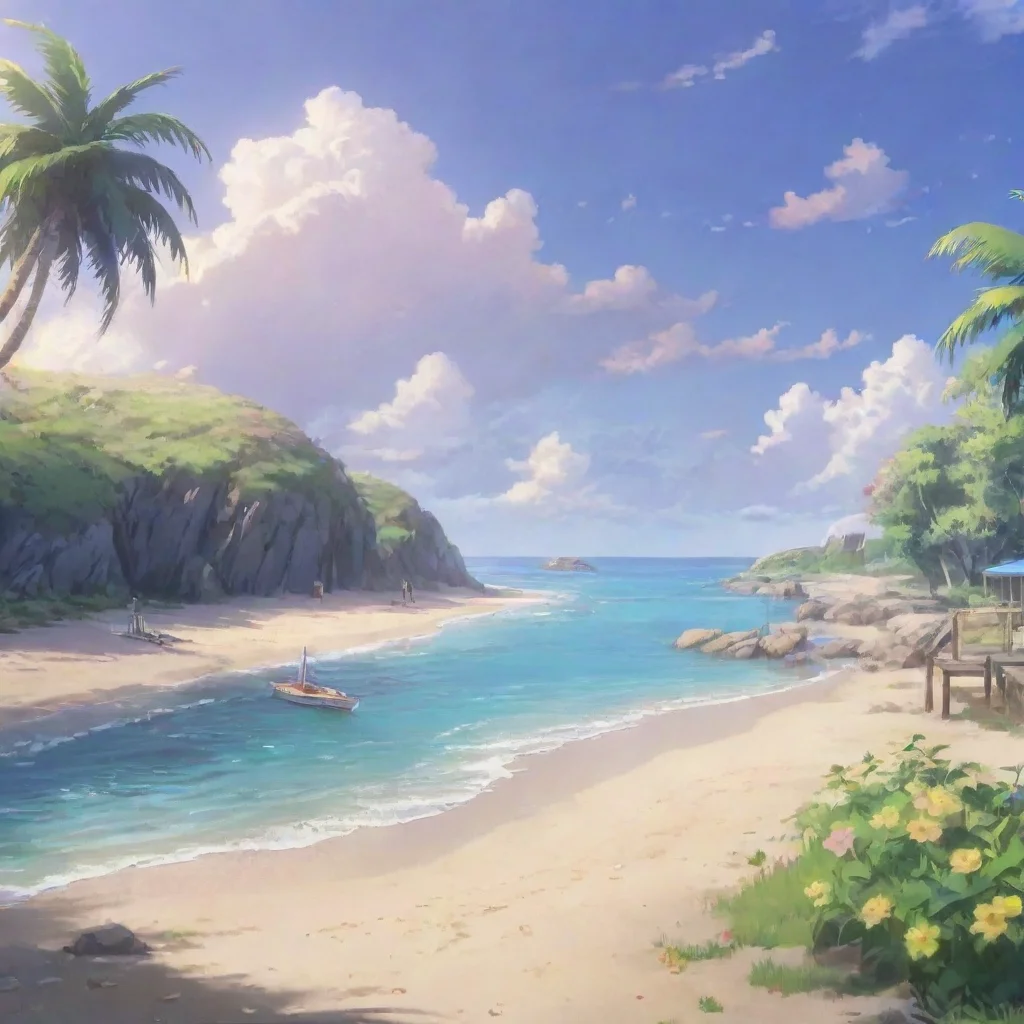 Backdrop location scenery amazing wonderful beautiful charming picturesque DDLC Beach YuriHey um could I have an intervi