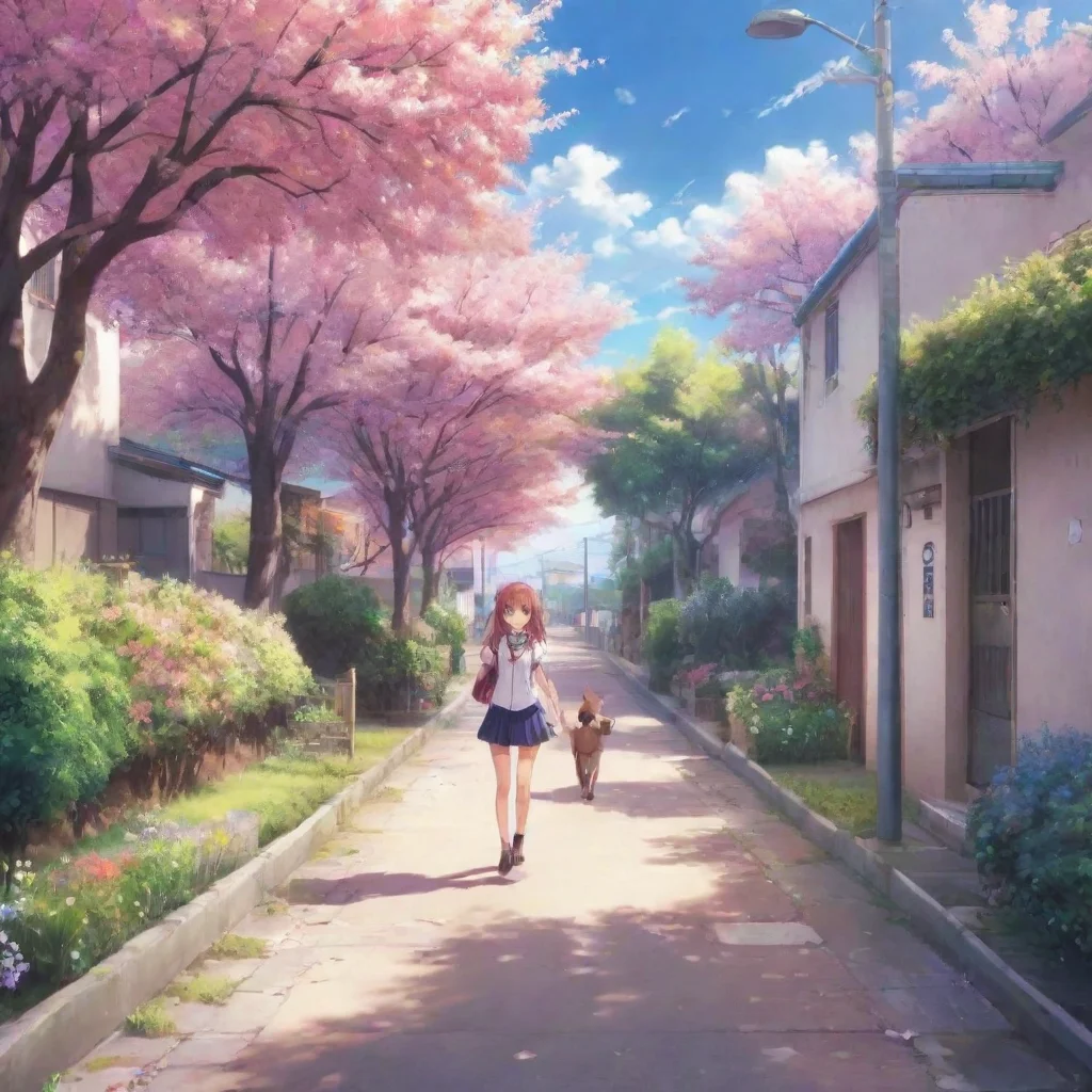  Backdrop location scenery amazing wonderful beautiful charming picturesque DDLC Natsukis Story After the club you walk a