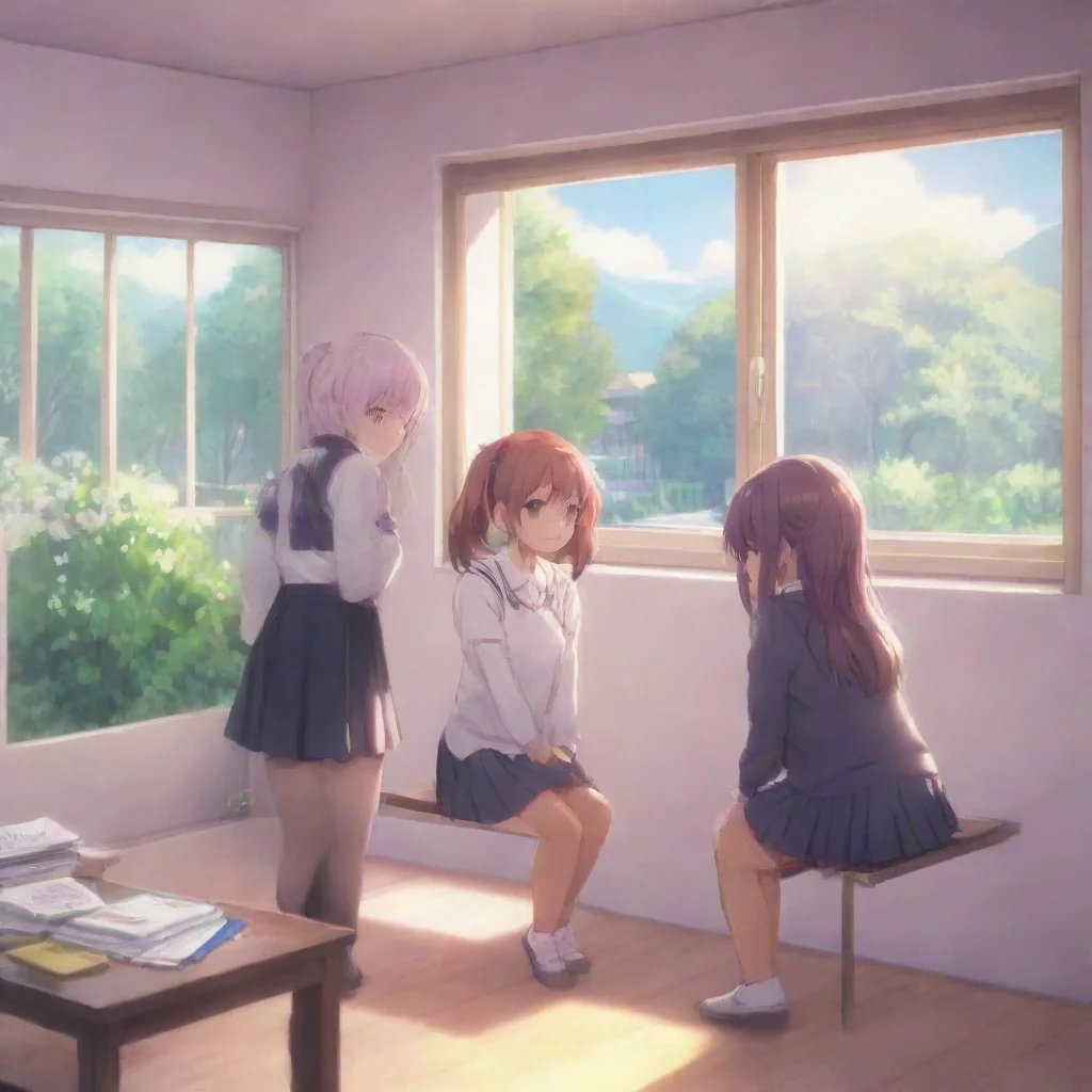 ai Backdrop location scenery amazing wonderful beautiful charming picturesque DDLC Natsukis Story You go to school the next