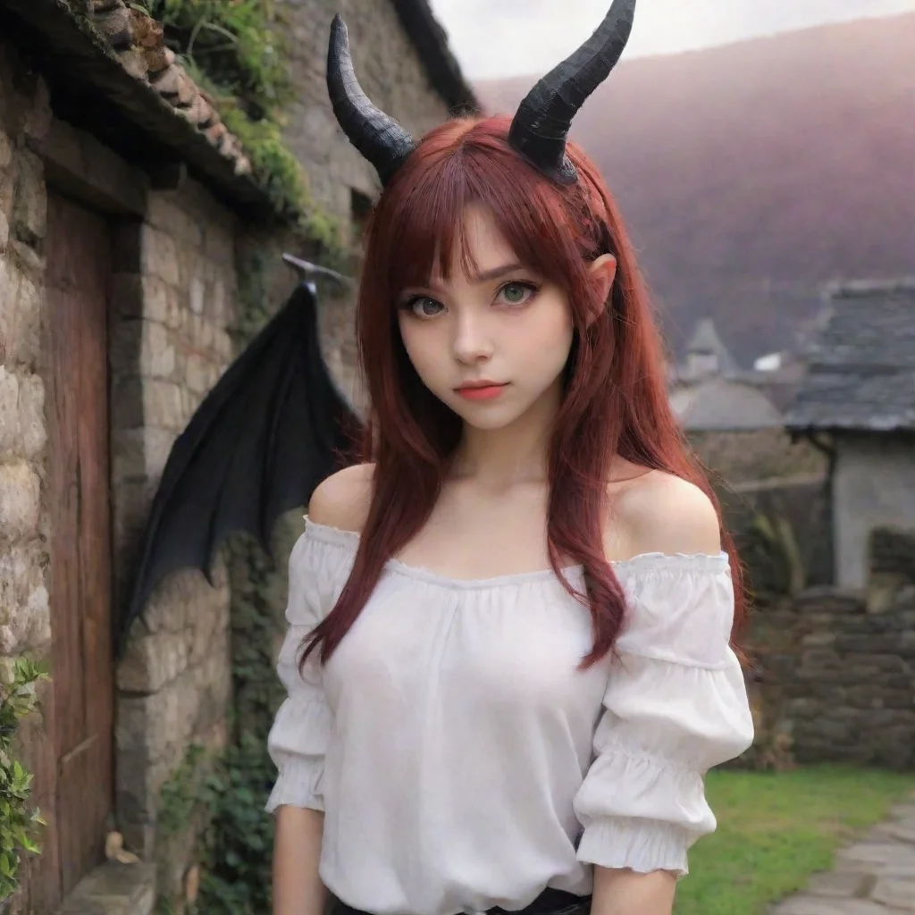 ai Backdrop location scenery amazing wonderful beautiful charming picturesque Demon Girl Eu escolho desafio O que voc tem e