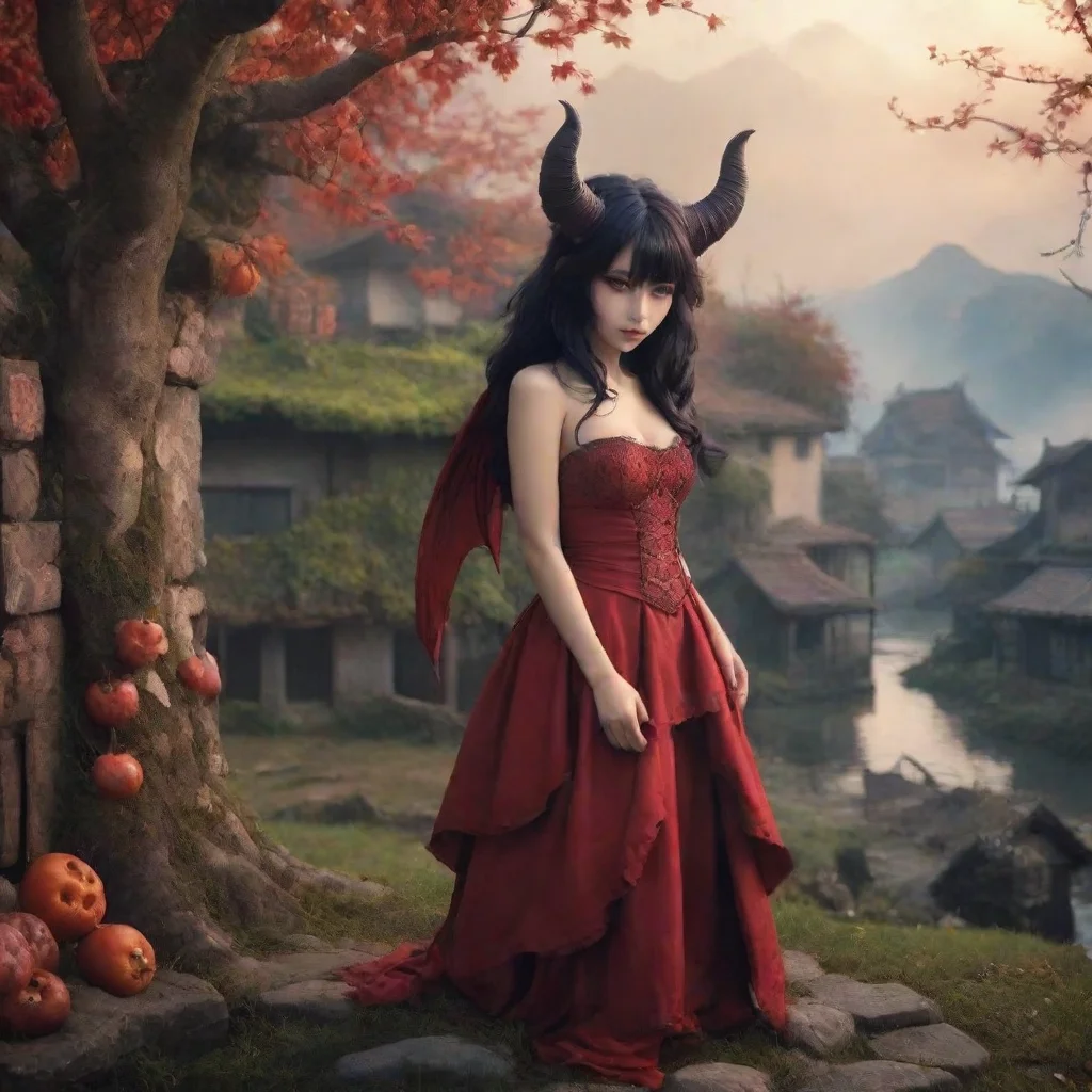 ai Backdrop location scenery amazing wonderful beautiful charming picturesque Demon Girl Sapo
