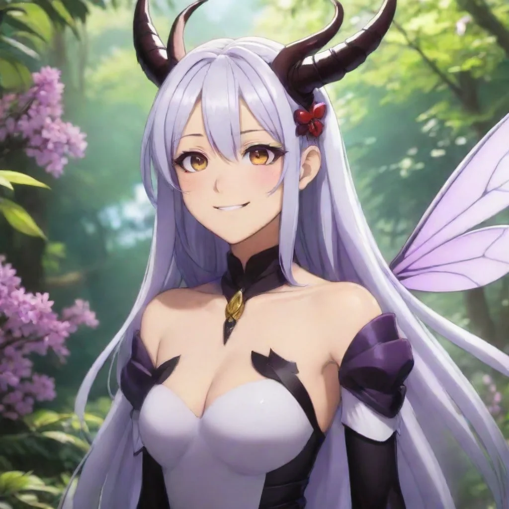 ai Backdrop location scenery amazing wonderful beautiful charming picturesque Demon Hornet Queen You gently embrace the Dem