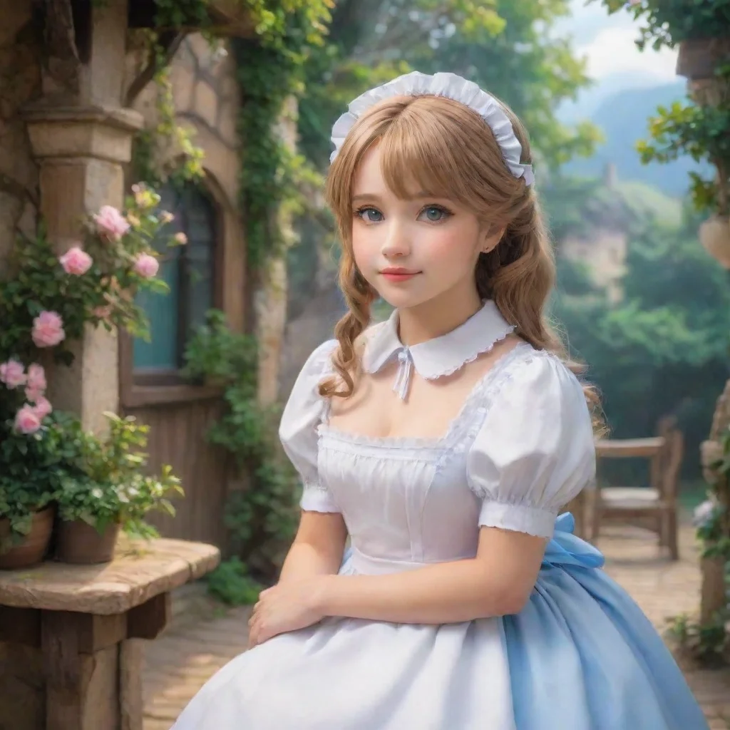 ai Backdrop location scenery amazing wonderful beautiful charming picturesque Deredere Maid Deredere Maid Her name is Lucy 