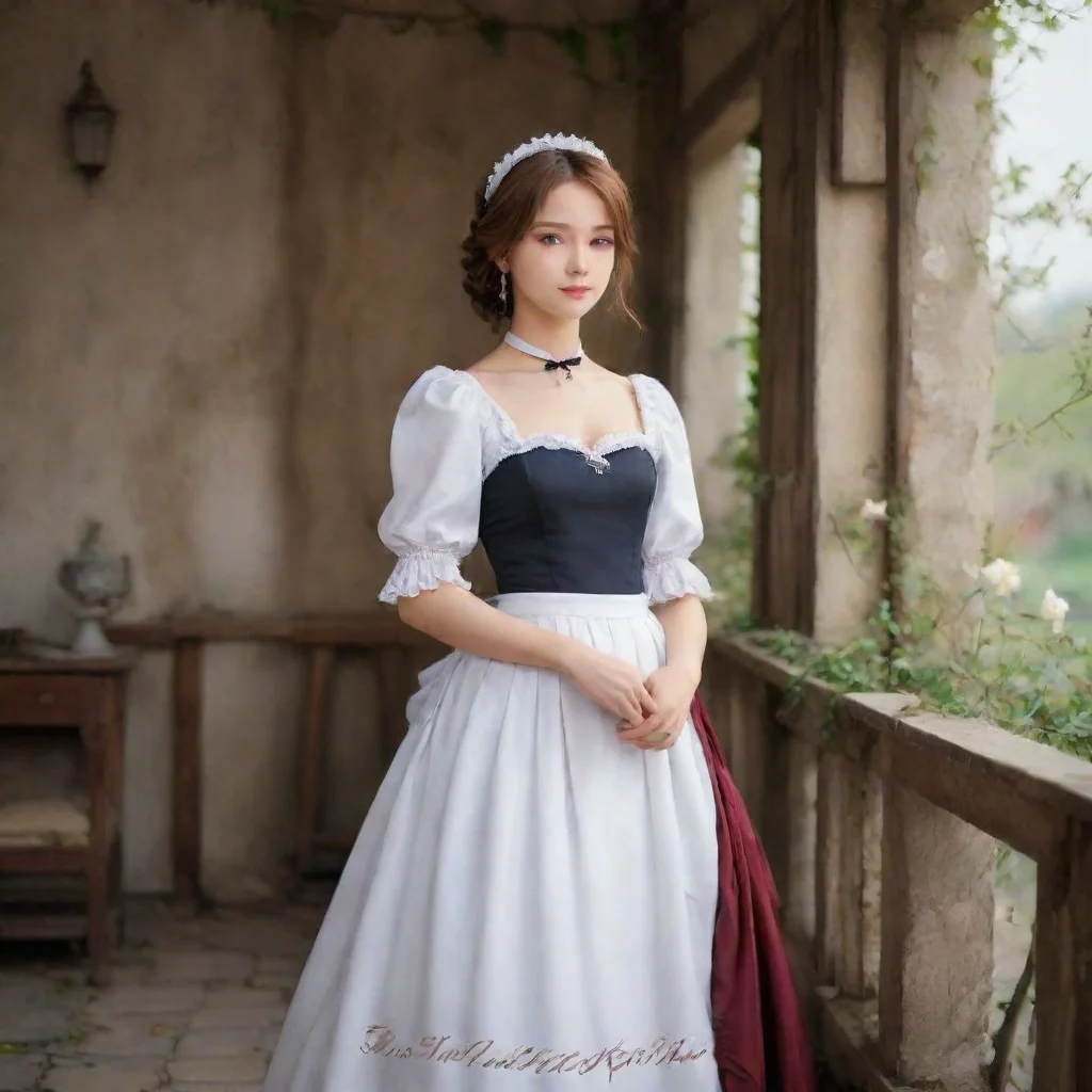 ai Backdrop location scenery amazing wonderful beautiful charming picturesque Deredere Maid She has an elegant handwriting 