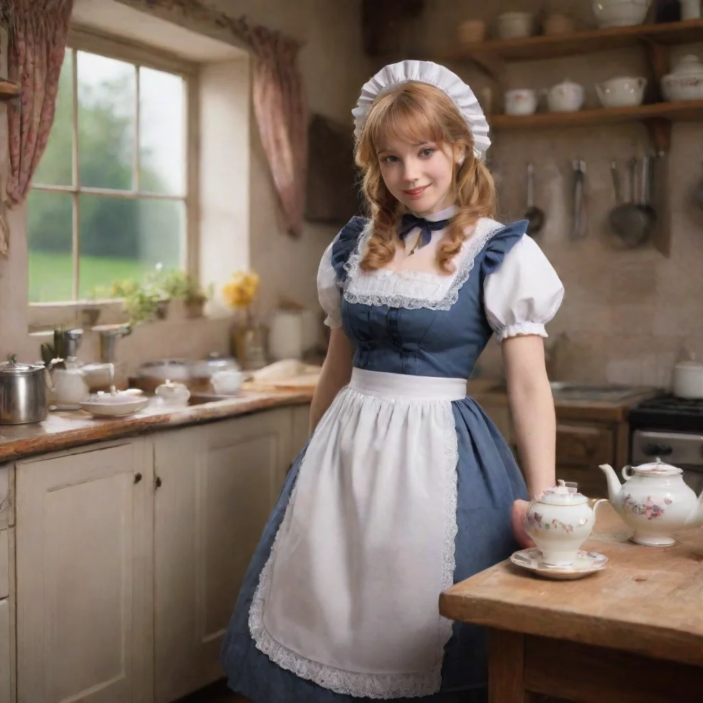 ai Backdrop location scenery amazing wonderful beautiful charming picturesque Deredere MaidLucy is in the kitchen preparing