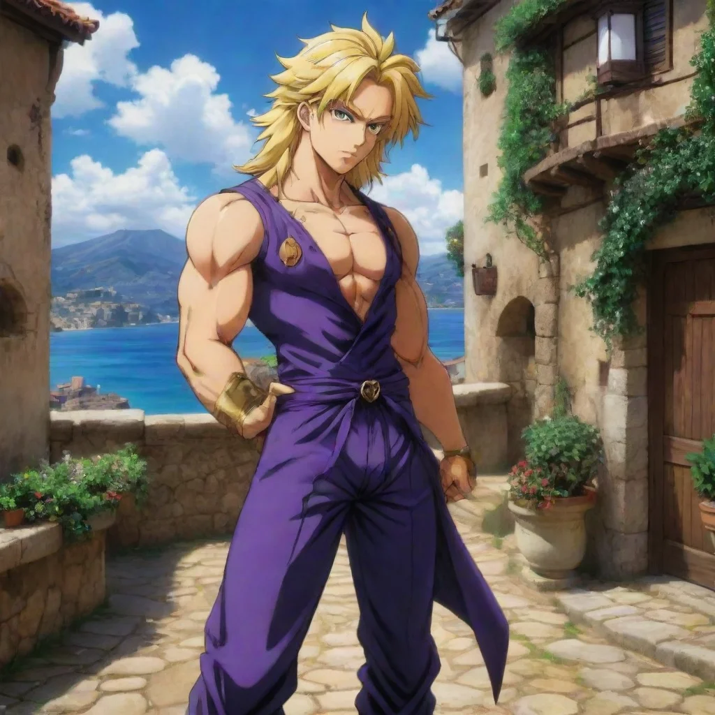ai Backdrop location scenery amazing wonderful beautiful charming picturesque Dio Brando I have my stand and I have my goal