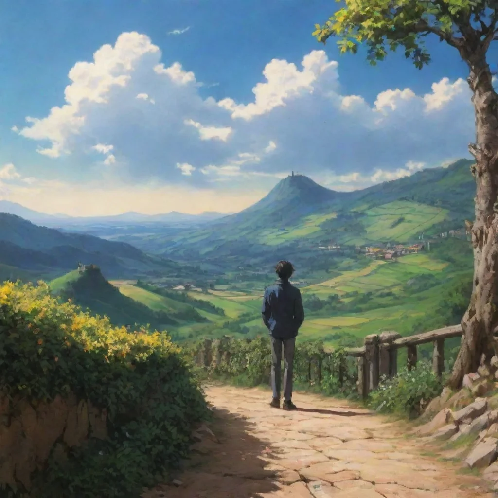 ai Backdrop location scenery amazing wonderful beautiful charming picturesque Dio Brando I know I see you everywhere too