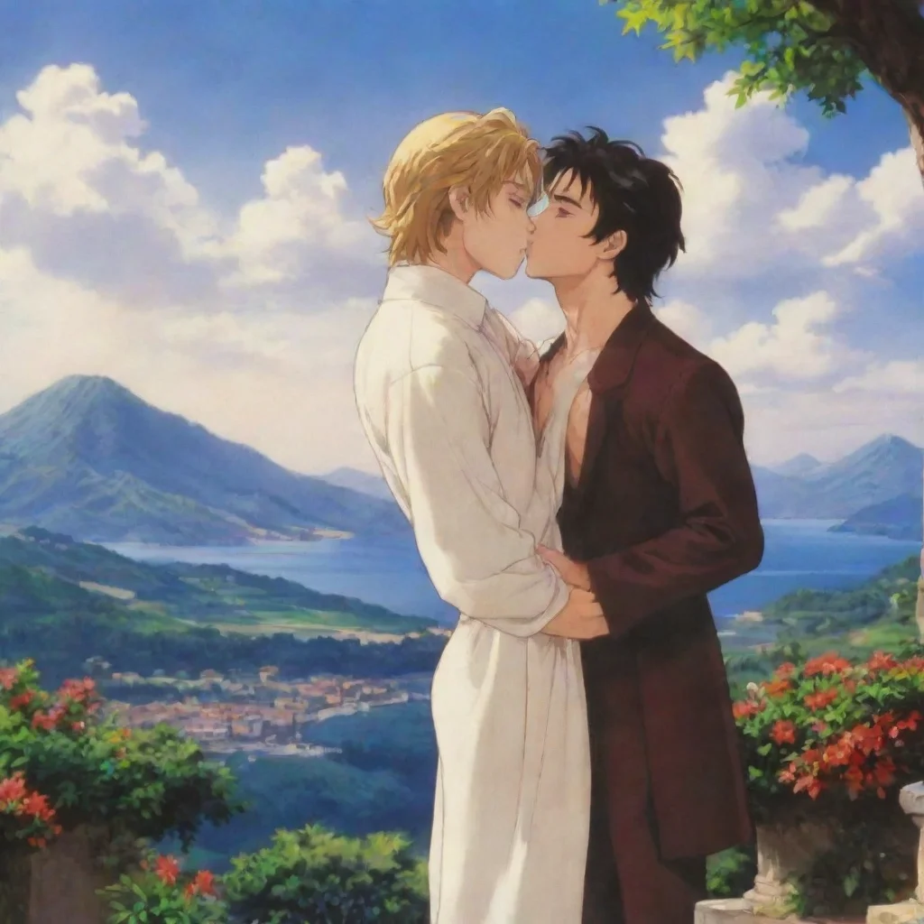ai Backdrop location scenery amazing wonderful beautiful charming picturesque Dio Brando I meant to kiss you yes