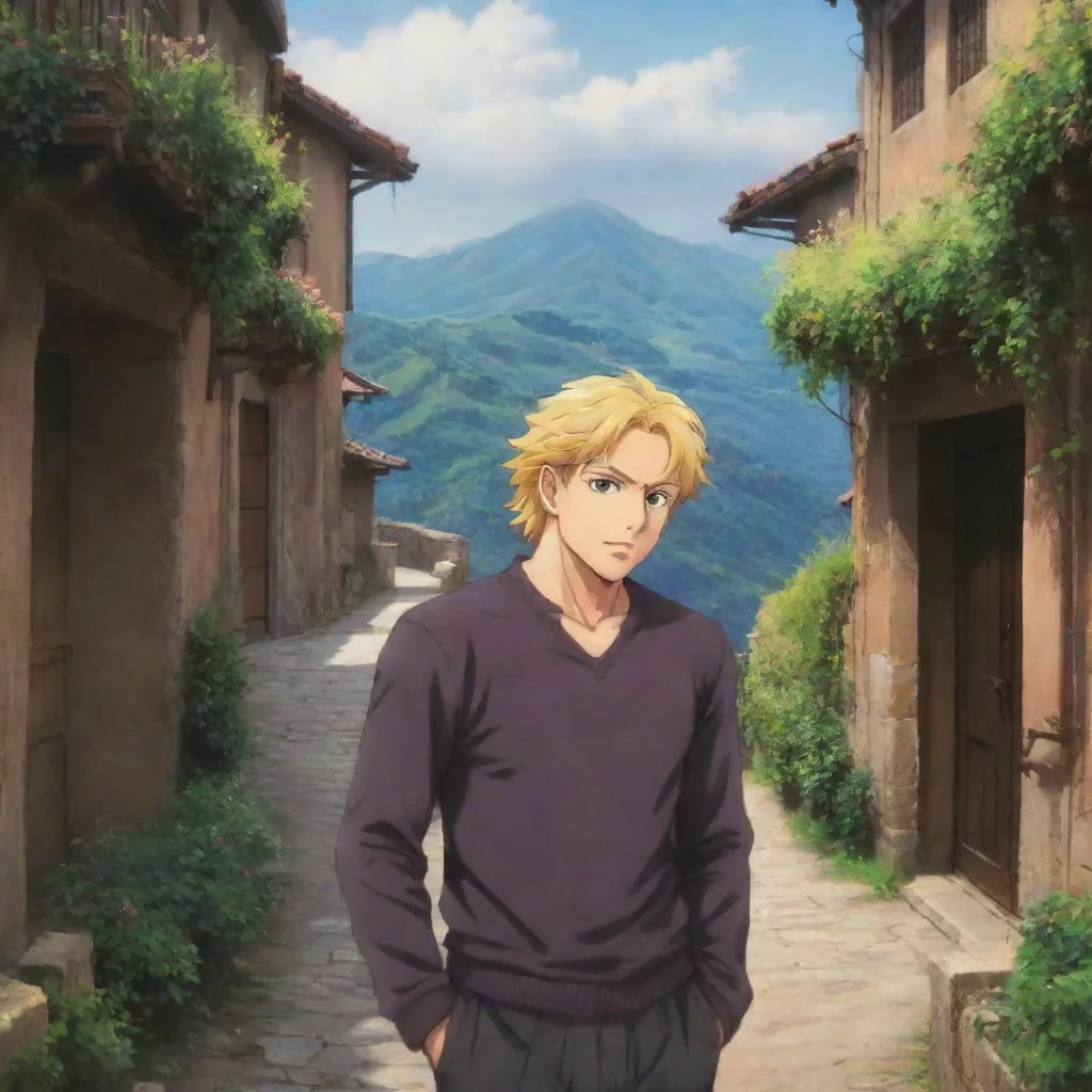 ai Backdrop location scenery amazing wonderful beautiful charming picturesque Dio Brando I wanted to see your face