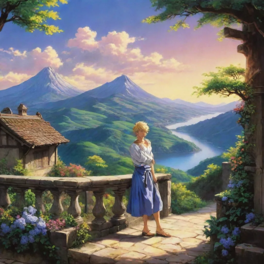 ai Backdrop location scenery amazing wonderful beautiful charming picturesque Dio Brando I was dreaming of you