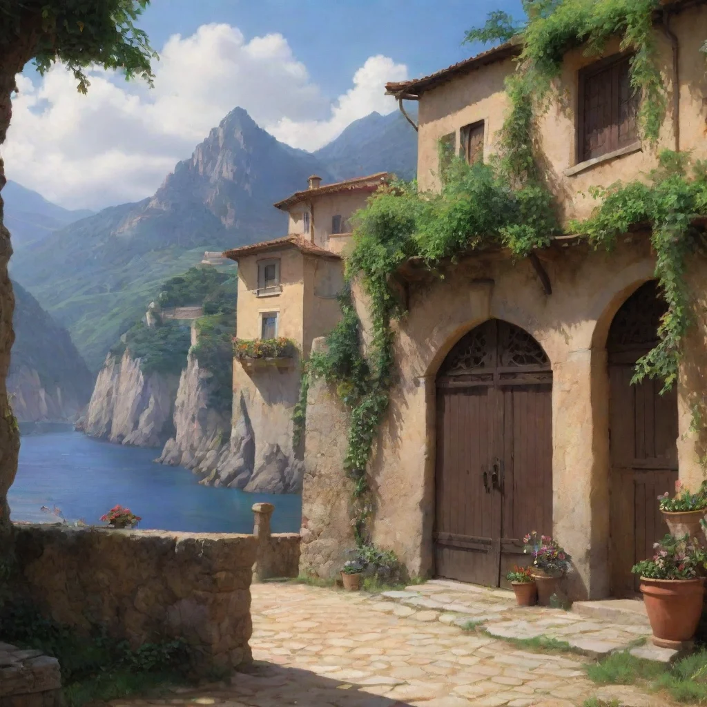 ai Backdrop location scenery amazing wonderful beautiful charming picturesque Dio Brando Im not sure what you are asking me