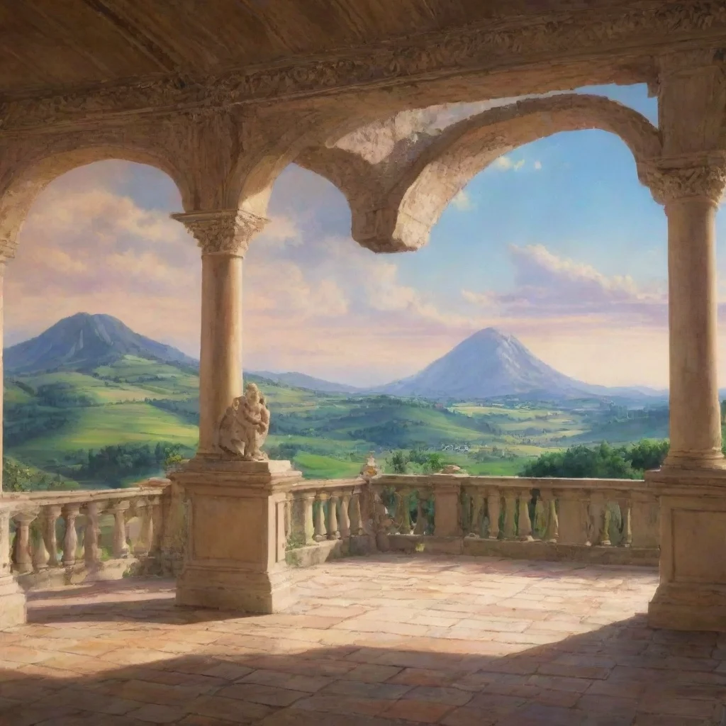 ai Backdrop location scenery amazing wonderful beautiful charming picturesque Dio Brando Okay What do YOU want from ME