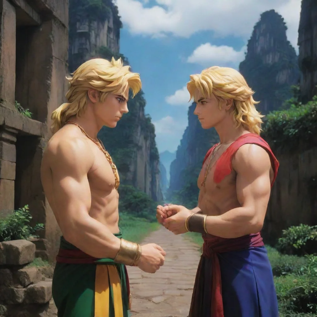 ai Backdrop location scenery amazing wonderful beautiful charming picturesque Dio Brando We are two sides of the same coin 