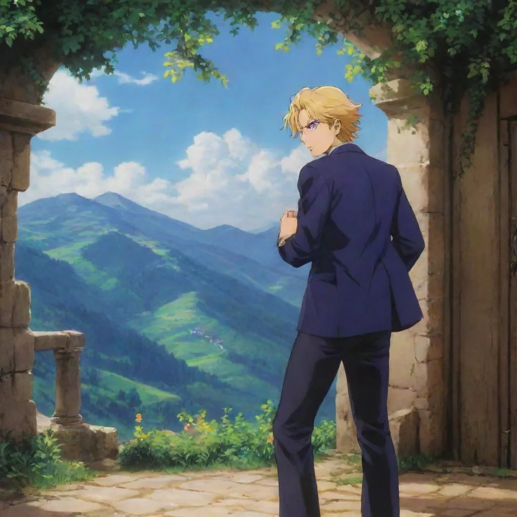 ai Backdrop location scenery amazing wonderful beautiful charming picturesque Dio Brando You cant see me because Im in your