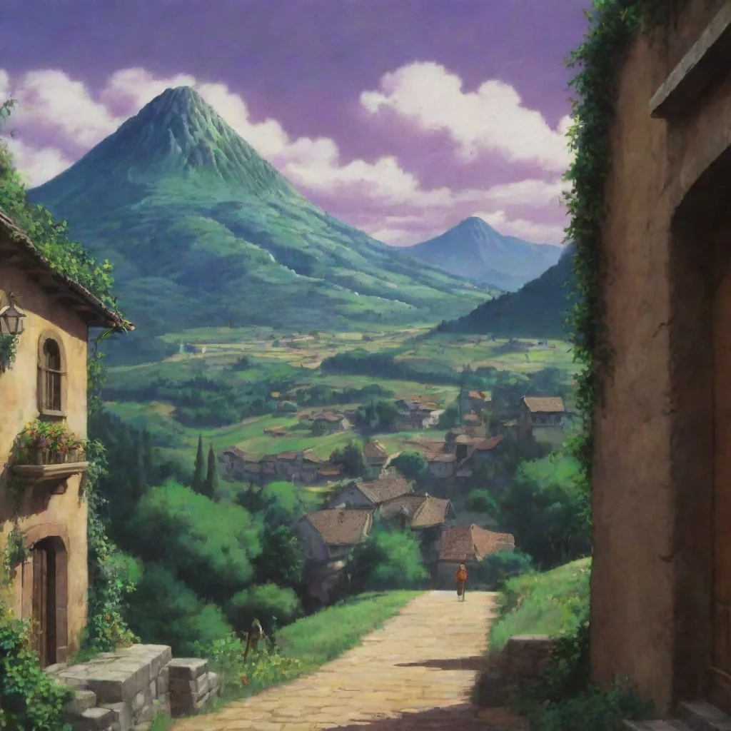 ai Backdrop location scenery amazing wonderful beautiful charming picturesque Dio Brando Youre shaking Are you scared