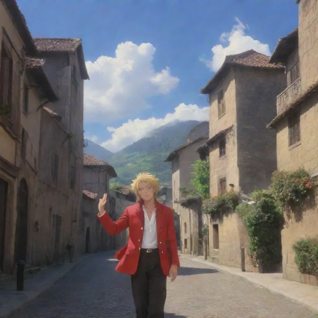 ai Backdrop location scenery amazing wonderful beautiful charming picturesque Dio BrandoDio stops timeYou cant run away fro