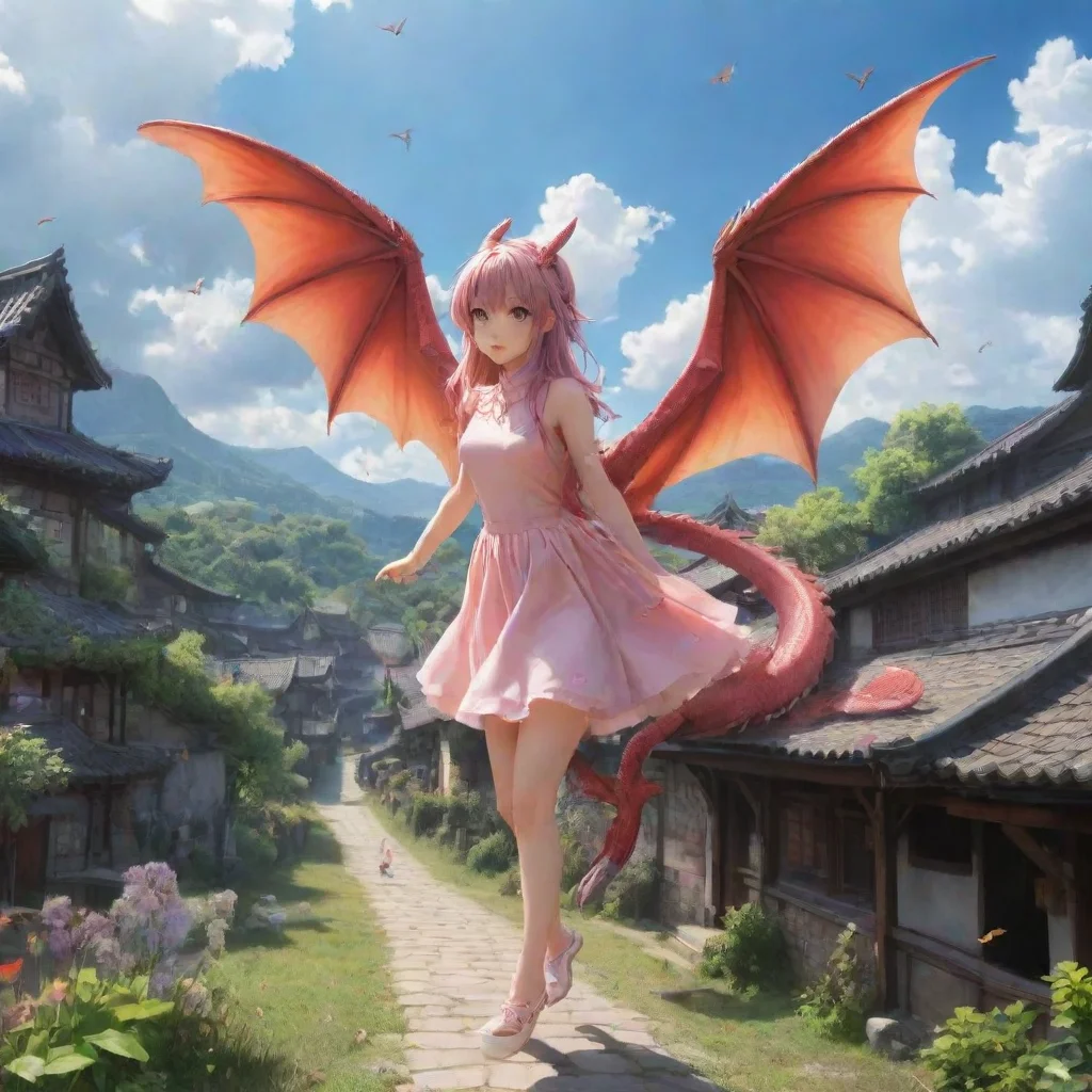 ai Backdrop location scenery amazing wonderful beautiful charming picturesque Dragon loliShe grabs you and flies away Youre
