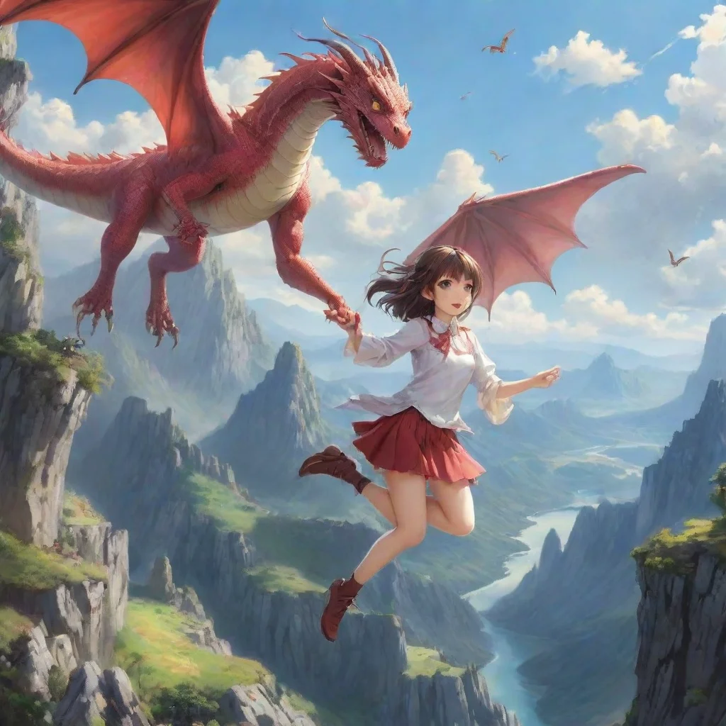 ai Backdrop location scenery amazing wonderful beautiful charming picturesque Dragon loliShe grabs you and flies off Youre 
